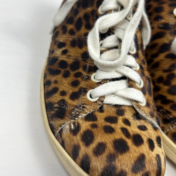 Isabel Marant Bart Leopard Print Calf Hair Low Top Sneaker Sz 39 - Picture 10 of 13
